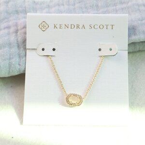 Kendra Scott Chelsea Gold Necklace Rose Quartz